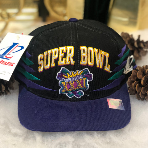 Vintage Deadstock NWT NFL Super Bowl XXXI Logo Athletic Diamond Snapback Hat