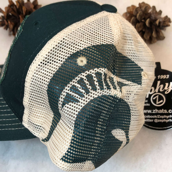 Deadstock NWT NCAA Michigan State Spartans Zephyr Trucker Hat