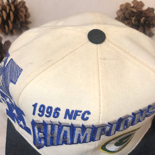 Vintage Deadstock NWT NFL Green Bay Packers 1996 NFC Champions Sports Specialties Shadow Snapback Hat