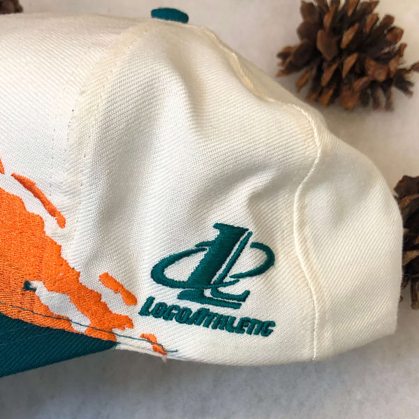 Vintage Deadstock NWOT NFL Miami Dolphins Logo Athletic Splash Wool Snapback Hat