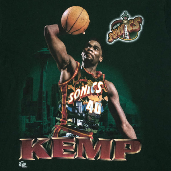 Vintage NBA Seattle Supersonics Shawn Kemp Salem Sportswear T-Shirt (L)