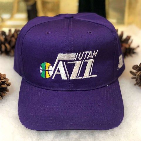 Vintage NBA Utah Jazz Drew Pearson Blockhead Twill Snapback Hat