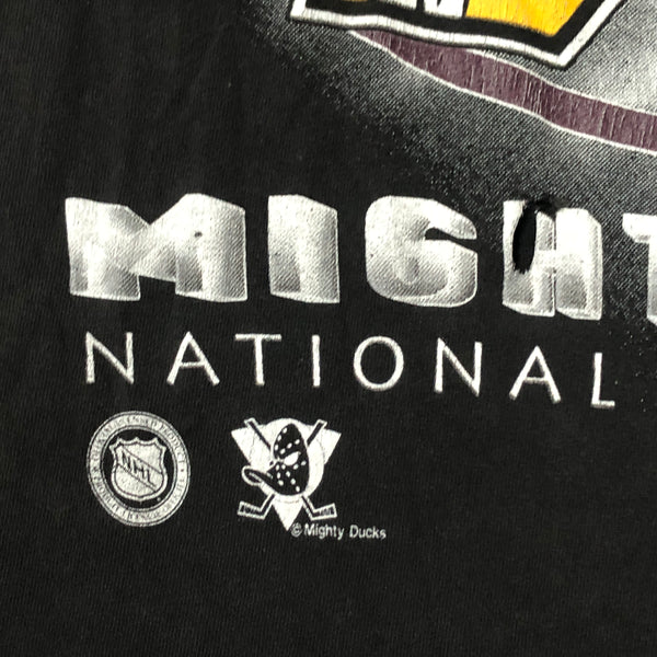 Vintage 1993 NHL Anaheim Mighty Ducks Woody Sports T-Shirt (M)