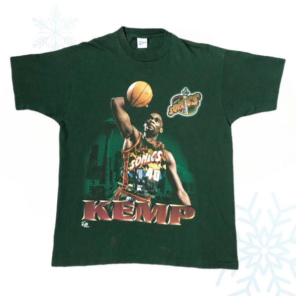 Vintage NBA Seattle Supersonics Shawn Kemp Salem Sportswear T-Shirt (L)