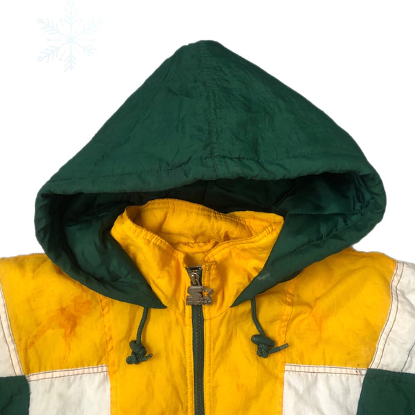 Vintage NFL Green Bay Packers Starter Puffer Jacket (L) George Koonce Autographed