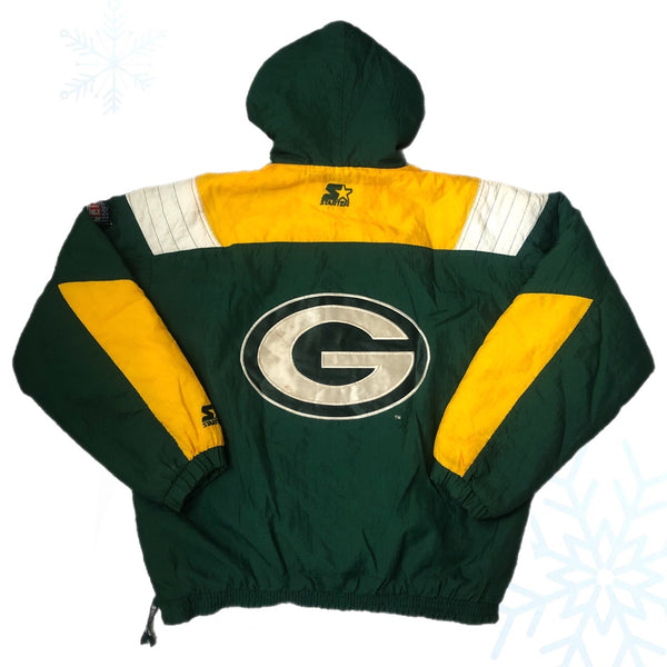 Vintage NFL Green Bay Packers Starter Puffer Jacket (L) George Koonce Autographed