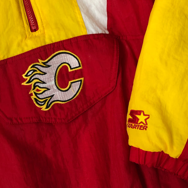 Vintage NHL Calgary Flames Starter Puffer Jacket (L)