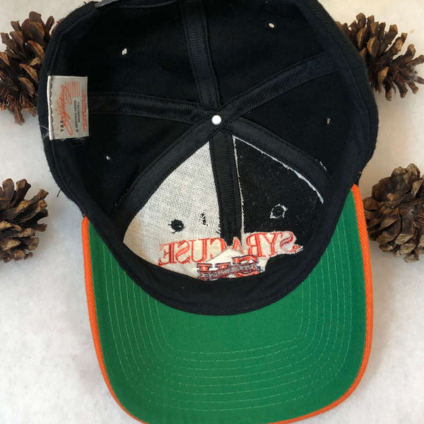 Vintage NCAA Syracuse Orangemen Signatures Wool Snapback Hat