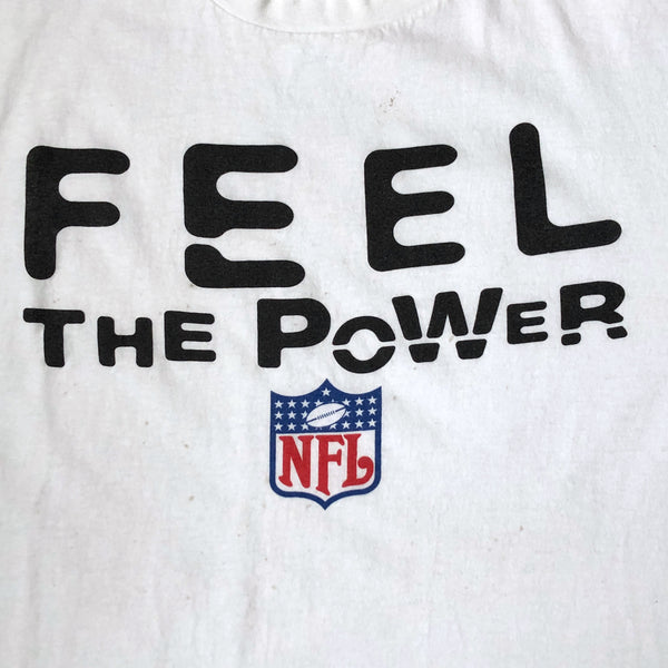 Vintage NFL "Feel The Power" Logo 7 T-Shirt (L)