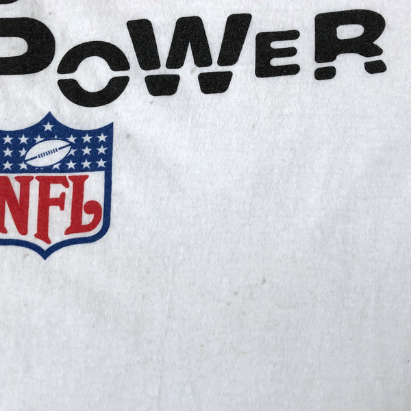 Vintage NFL "Feel The Power" Logo 7 T-Shirt (L)