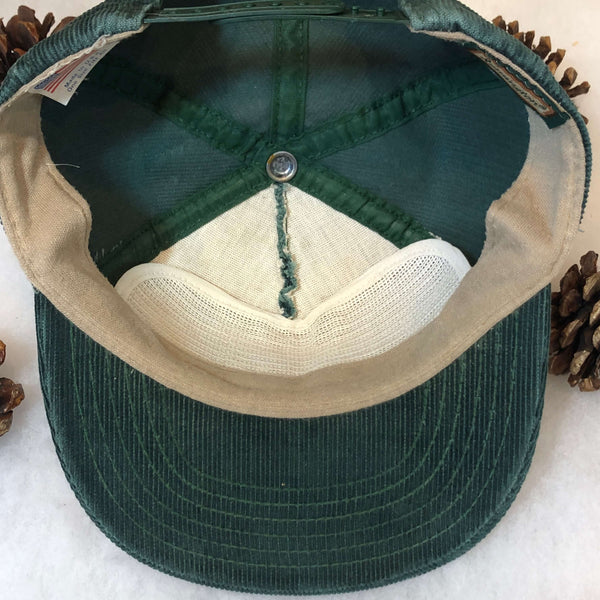 Vintage Remington Moose Outdoors Hunting Corduroy Snapback Hat