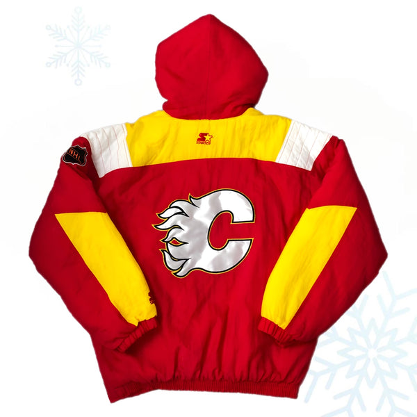 Vintage NHL Calgary Flames Starter Puffer Jacket (L)