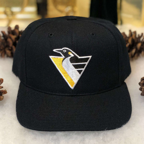 Vintage NHL Pittsburgh Penguins American Needle Wool Snapback Hat