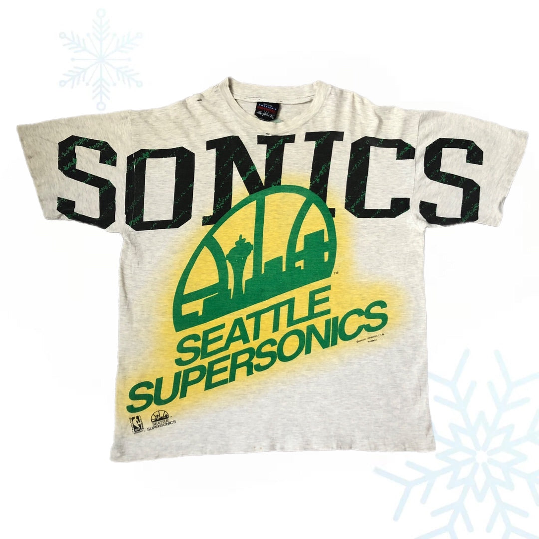 Vintage NBA Seattle Supersonics Magic Johnson T's T-Shirt (L)