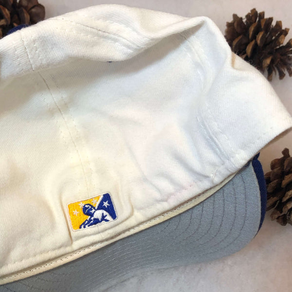 Vintage MiLB Wilmington Blue Rocks New Era Wool Fitted Hat 7 3/8