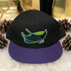 Vintage MLB Tampa Bay Devil Rays New Era Wool Fitted Hat 7 1/4
