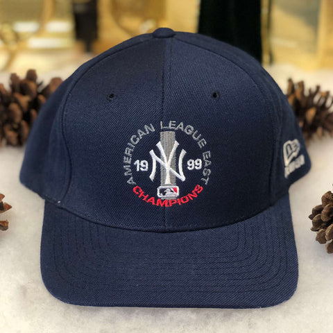 Vintage Deadstock NWOT 1999 MLB New York Yankees AL East Champions New Era Wool Snapback Hat