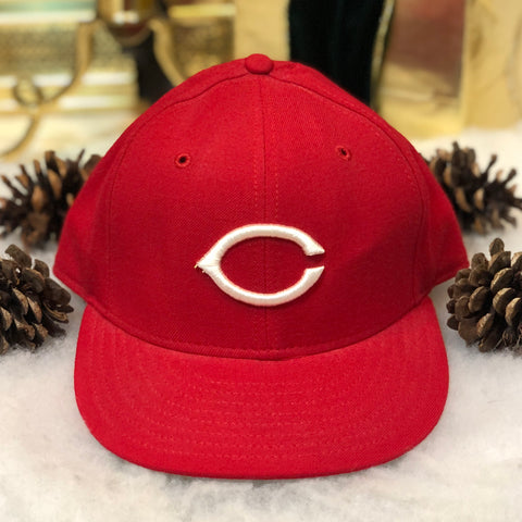 Vintage MLB Cincinnati Reds New Era Wool Fitted Hat 7 1/2