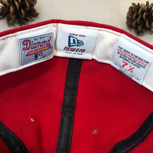 Vintage MLB Cincinnati Reds New Era Wool Fitted Hat 7 1/2