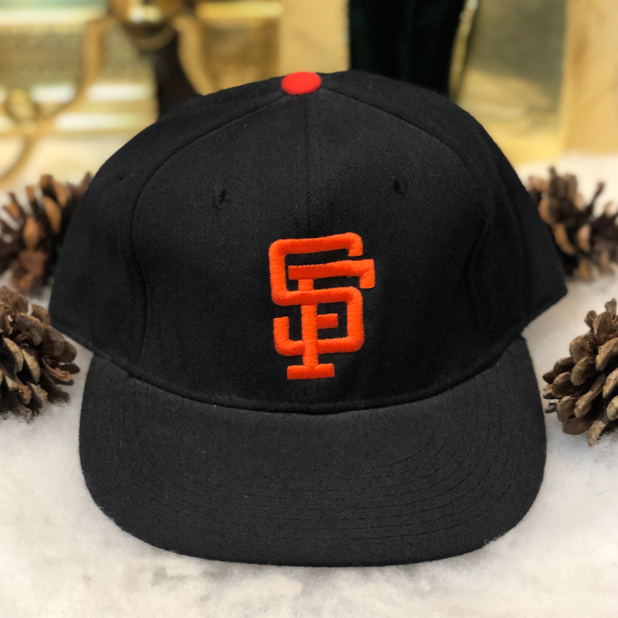 Vintage MLB San Francisco Giants New Era Wool Fitted Hat 7 1/8