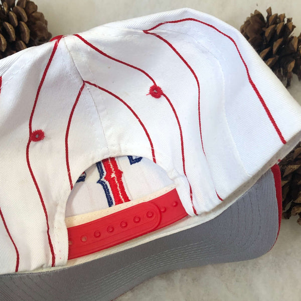 Vintage MLB Texas Rangers Drew Pearson Pinstripe Twill Snapback Hat