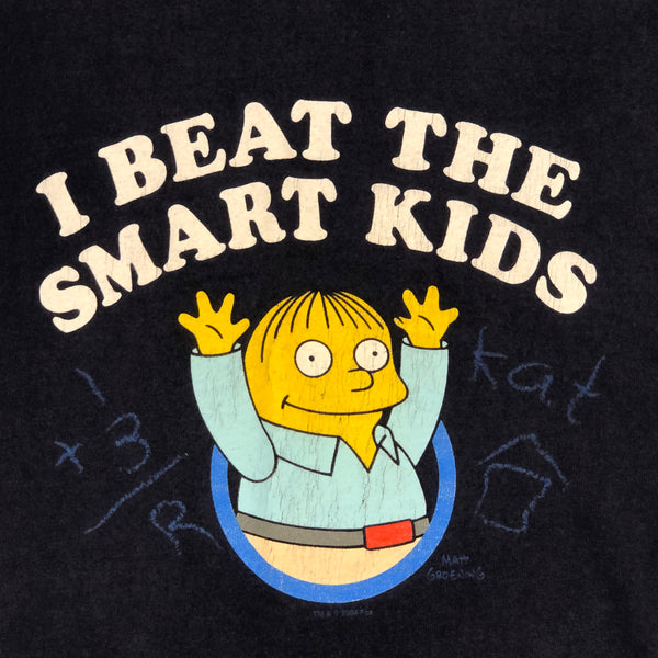 2004 The Simpsons Ralph "I Beat the Smart Kids" T-Shirt (XXL)
