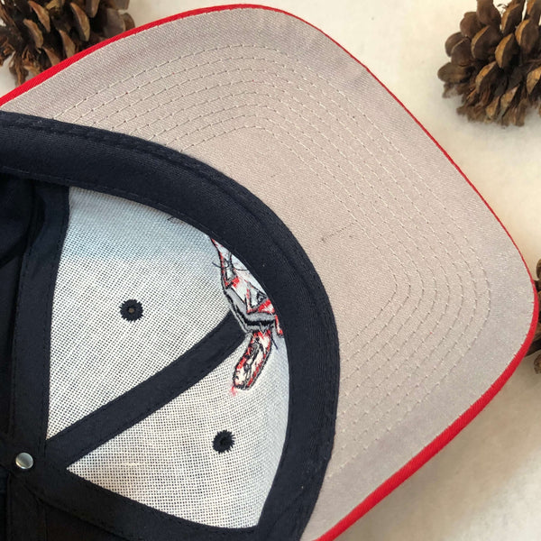 Vintage Deadstock NWT MLB Cleveland Indians Logo Athletic Twill Snapback Hat