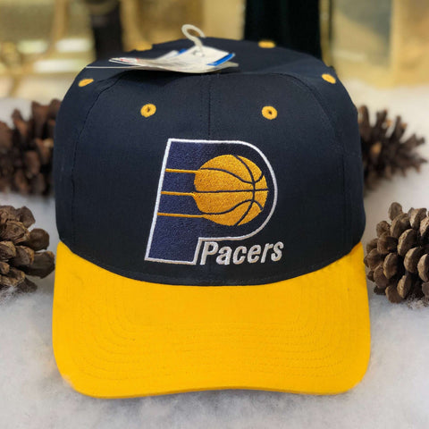 Vintage Deadstock NWT NBA Indiana Pacers Twins Enterprise Twill Snapback Hat
