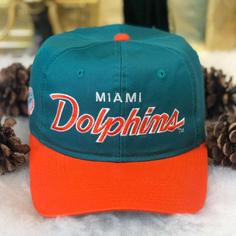 Vintage NFL Miami Dolphins Sports Specialties Script Twill Snapback Hat