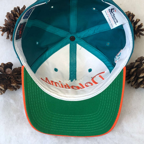 Vintage NFL Miami Dolphins Sports Specialties Script Twill Snapback Hat
