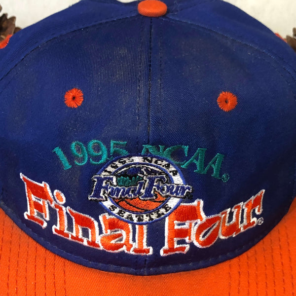 Vintage 1995 NCAA Final Four Seattle #1 Apparel Twill Snapback Hat *BROKEN SNAPS*