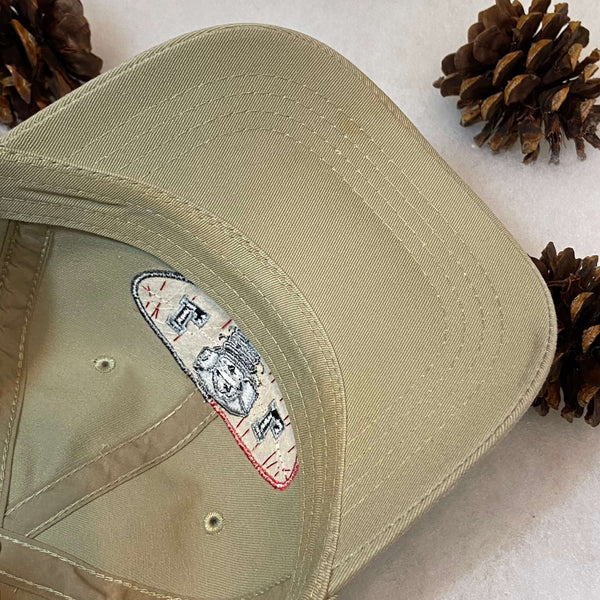 Vintage MiLB Lansing Lugnuts Baseball Tan Outdoor Cap Strapback Hat