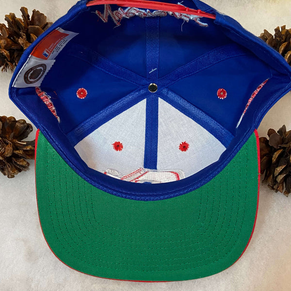 Vintage Deadstock NWT NHL Quebec Nordiques Twins Enterprise Backtalk Twill Snapback Hat