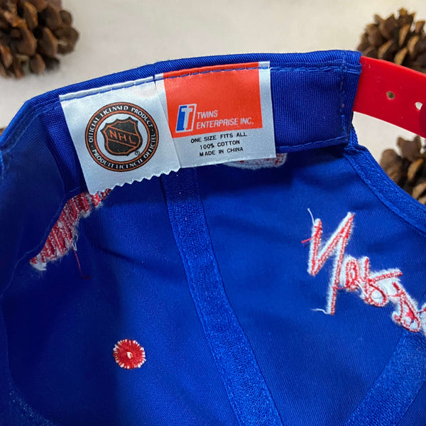 Vintage Deadstock NWT NHL Quebec Nordiques Twins Enterprise Backtalk Twill Snapback Hat