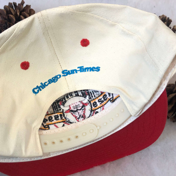 Vintage Deadstock NWOT NBA Chicago Bulls 1994 Chicago Stadium Promo Twill Snapback Hat