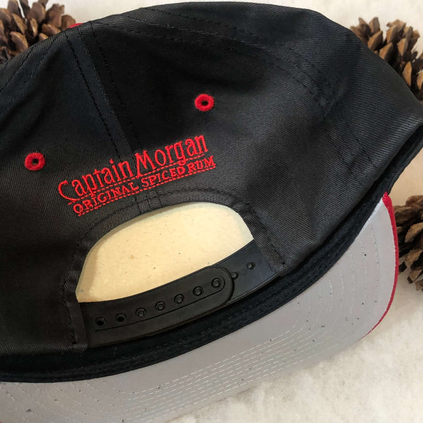 Vintage Deadstock NWOT NBA Chicago Bulls Captain Morgan Promo Twill Snapback Hat