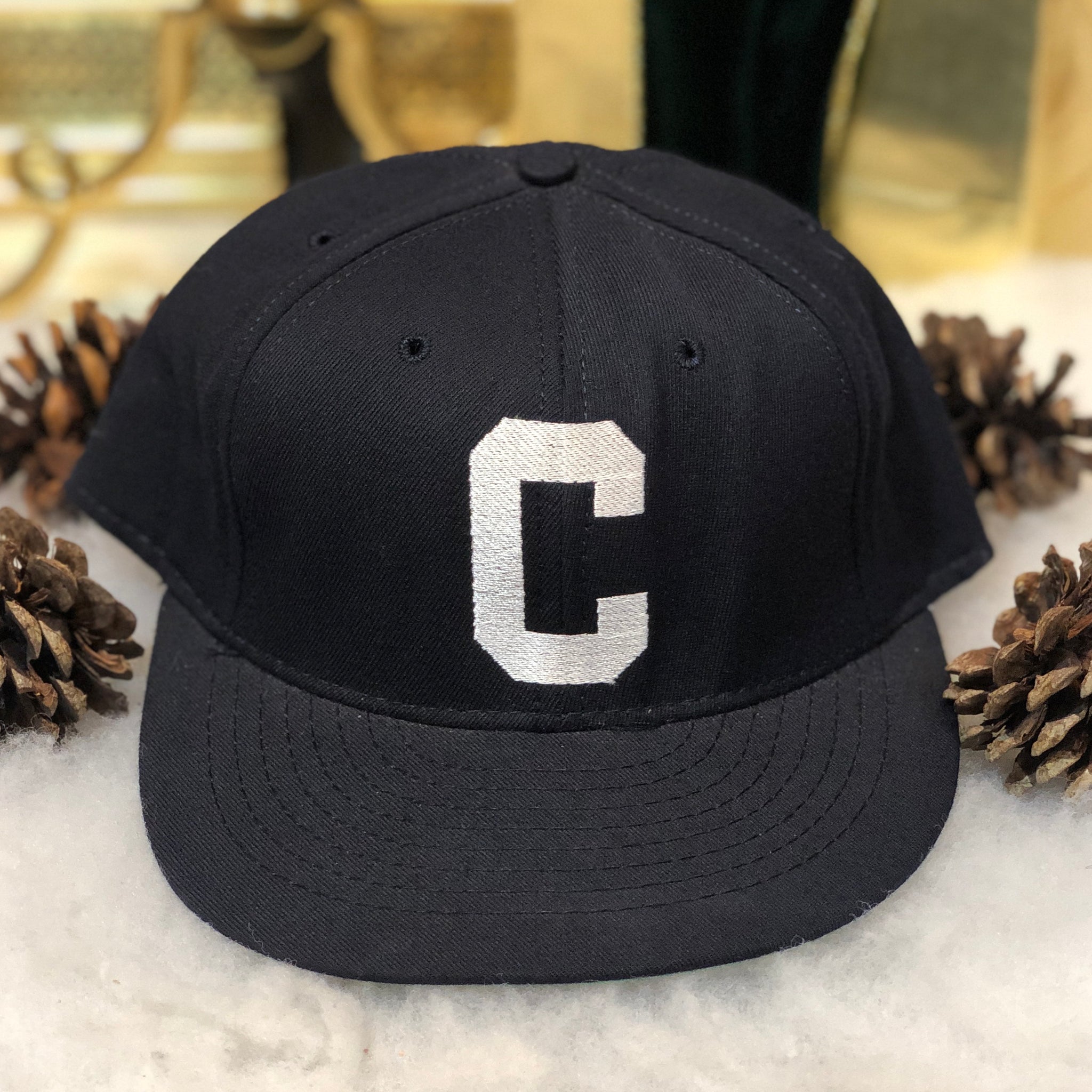Vintage MLB Cleveland Indians American Needle Wool Fitted Hat 7 1/8