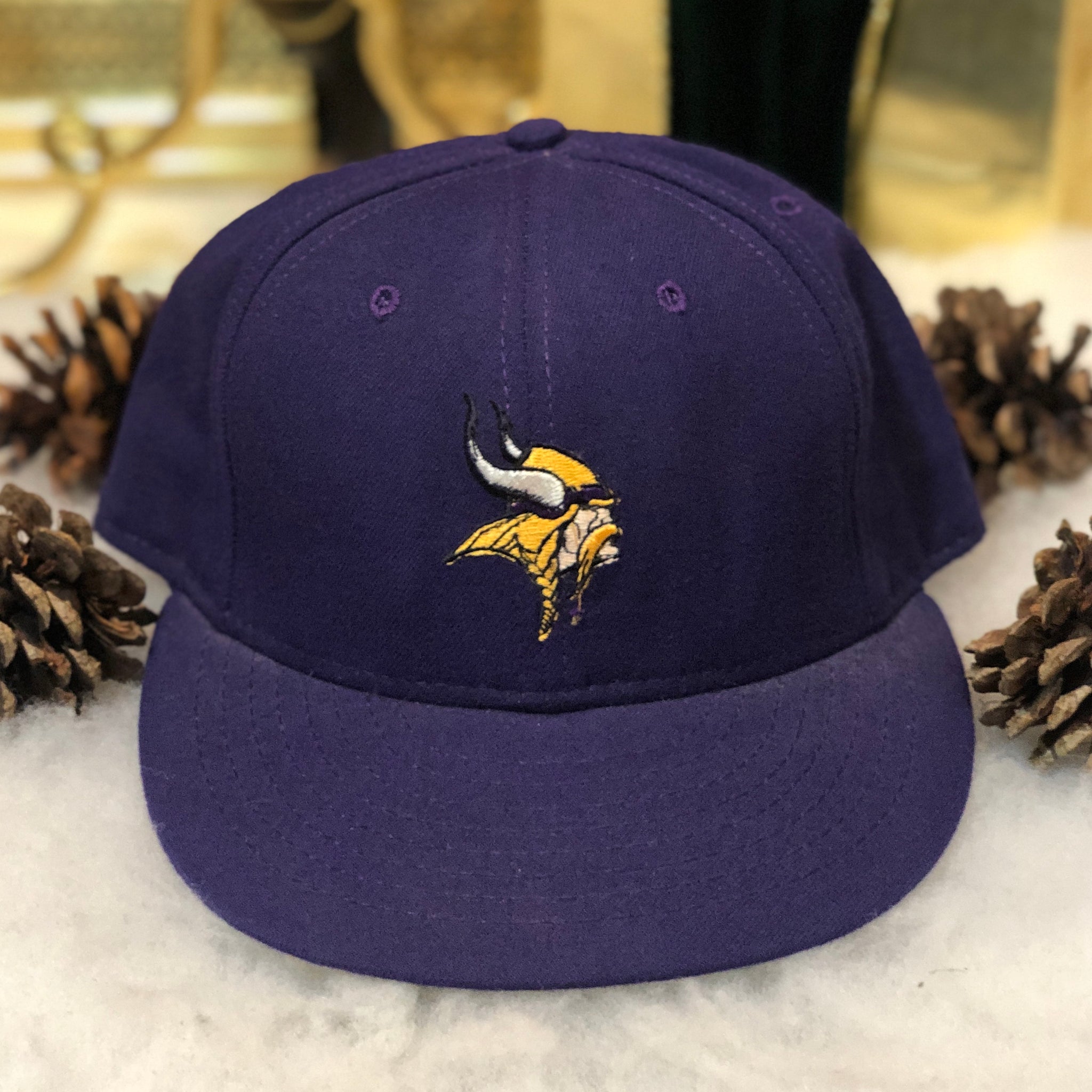 Vintage NFL Minnesota Vikings American Needle Fitted Hat 7 1/8