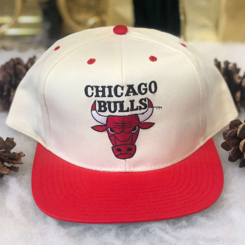 Vintage Deadstock NWOT NBA Chicago Bulls Sears Promo Twill Snapback Hat