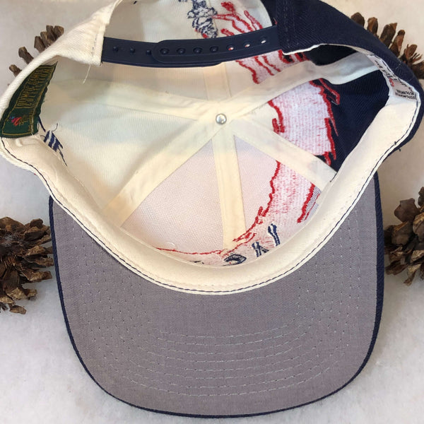 Vintage Deadstock NWT USA Logo Athletic Splash Wool Snapback Hat