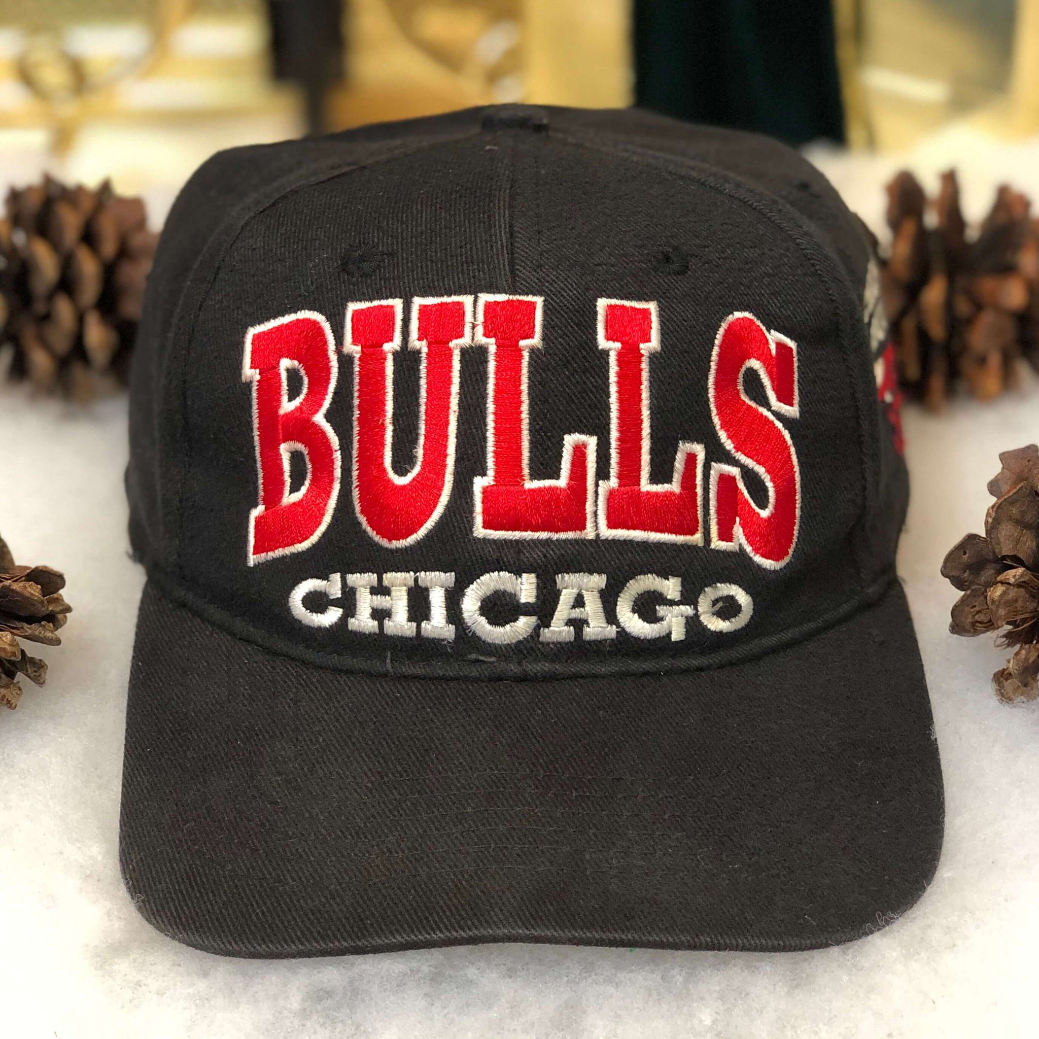 Vintage NBA Chicago Bulls Box Seat Snapback Hat