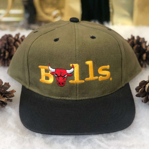 Vintage Deadstock NWOT NBA Chicago Bulls Sears Promo Olive Snapback Hat