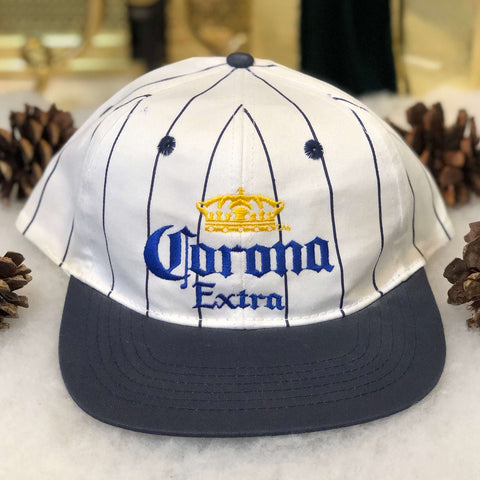 Vintage Corona Extra Beer Pinstripe Twill Snapback Hat