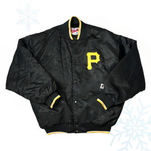 Vintage MLB Pittsburgh Pirates Starter Diamond Collection Satin Jacket (XL)