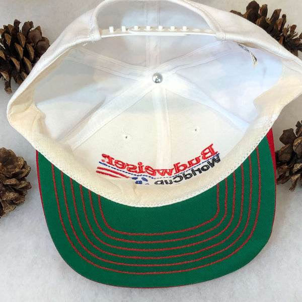 Vintage Deadstock NWOT 1994 World Cup Budweiser Twill Snapback Hat