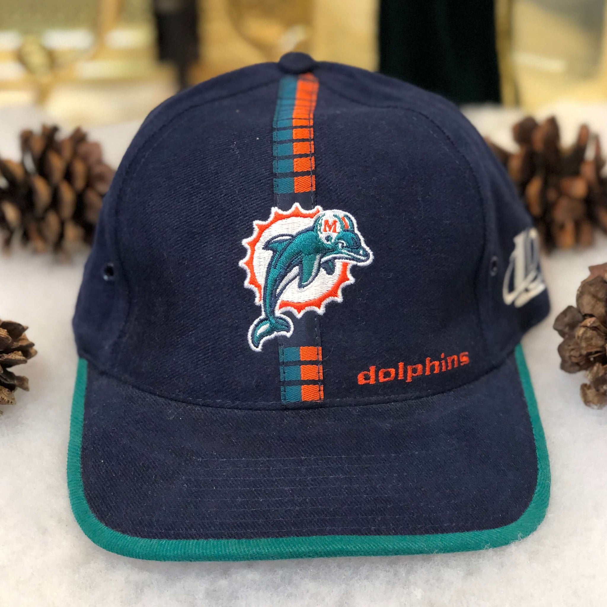 Vintage NFL Miami Dolphins Logo Athletic Strapback Hat