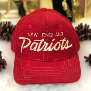 Vintage NFL New England Patriots Sports Specialties Script Wool Snapback Hat