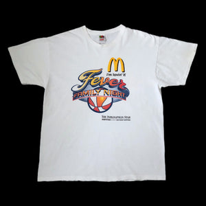 Vintage WNBA Indiana Fever Family McDonald's Promo T-Shirt (XL)