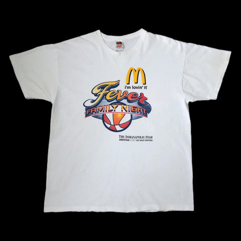 Vintage WNBA Indiana Fever Family McDonald's Promo T-Shirt (XL)