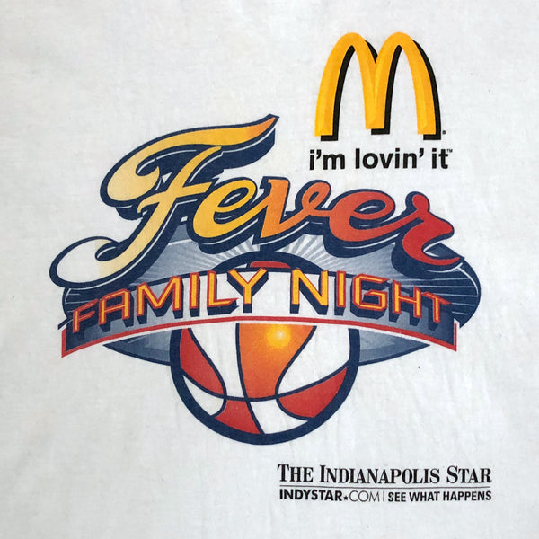 Vintage WNBA Indiana Fever Family McDonald's Promo T-Shirt (XL)